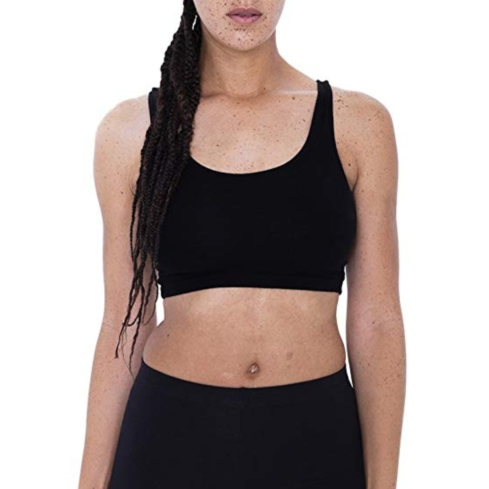 AA Cotton Spandex Crop Tank (white)